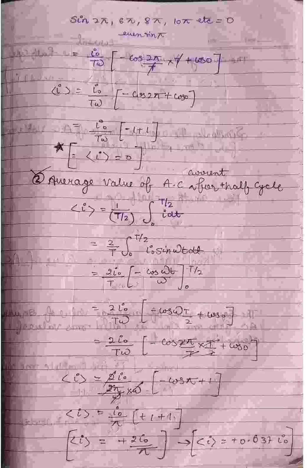 Alternating Current Class 12 Physics Chapter 7 Notes (Handwritten Notes PDF Download) 4 Class 12 Physics Chapter 7 Notes 004