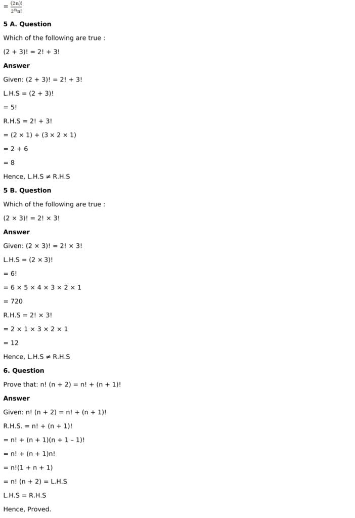 RD Sharma Solutions for Class 11 Maths Chapter 16 Permutations 5 RD Sharma Chapter 16 Exercise 16.1 - 05