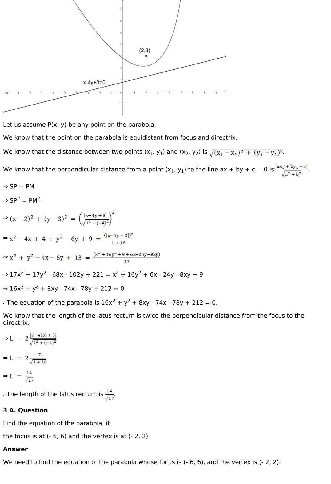 RD Sharma Solutions for Class 11 Maths Chapter 25 Parabola 5 RD Sharma Chapter 25 Exercise 25.1 - 05