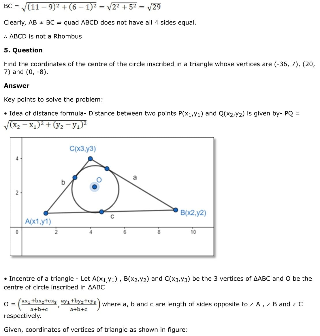 RD Sharma Solutions for Class 11 Maths Chapter 22 Brief Review of Cartesian System of Rectangular Coordinates 6 RD Sharma Chapter 22 Exercise 22.1 - 06