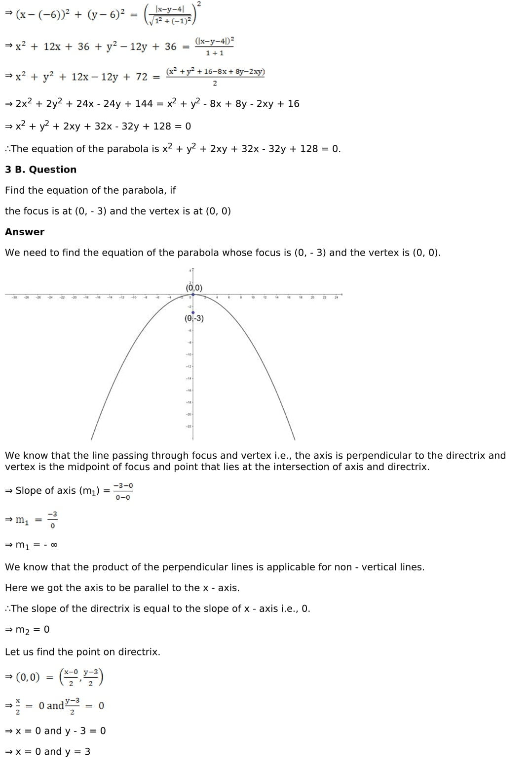 RD Sharma Solutions for Class 11 Maths Chapter 25 Parabola 7 RD Sharma Chapter 25 Exercise 25.1 - 07