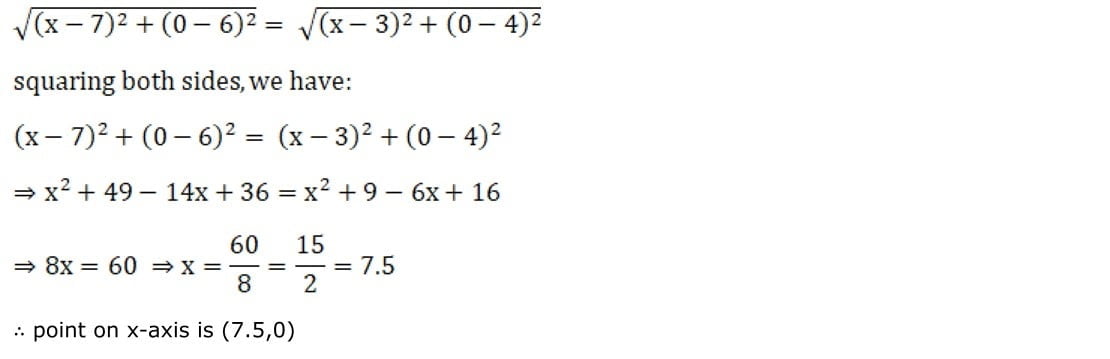 RD Sharma Solutions for Class 11 Maths Chapter 22 Brief Review of Cartesian System of Rectangular Coordinates 10 RD Sharma Chapter 22 Exercise 22.1 - 010