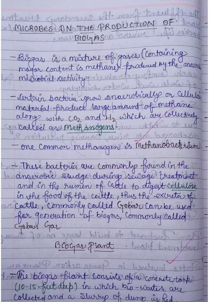 Microbes in Human Welfare Class 12 Biology Chapter 10 Notes (Handwritten Notes PDF Download) 11 Microbes in Human Welfare Class 12 Biology Chapter 10 Notes 011