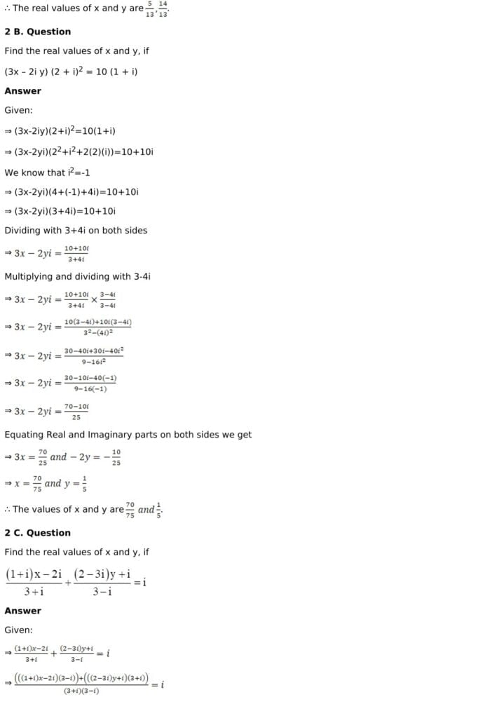 RD Sharma Solutions for Class 11 Maths Chapter 13 Complex Numbers 13 RD Sharma Chapter 13 Exercise 13.2 - 09