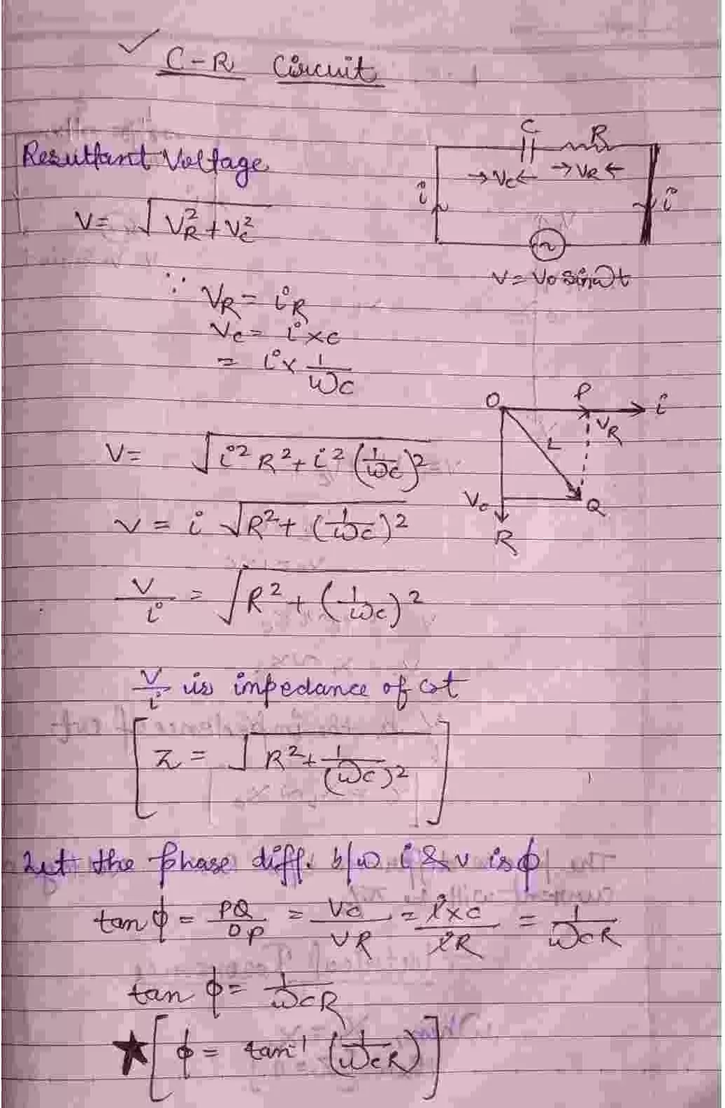 Alternating Current Class 12 Physics Chapter 7 Notes (Handwritten Notes PDF Download) 16 Class 12 Physics Chapter 7 Notes 016