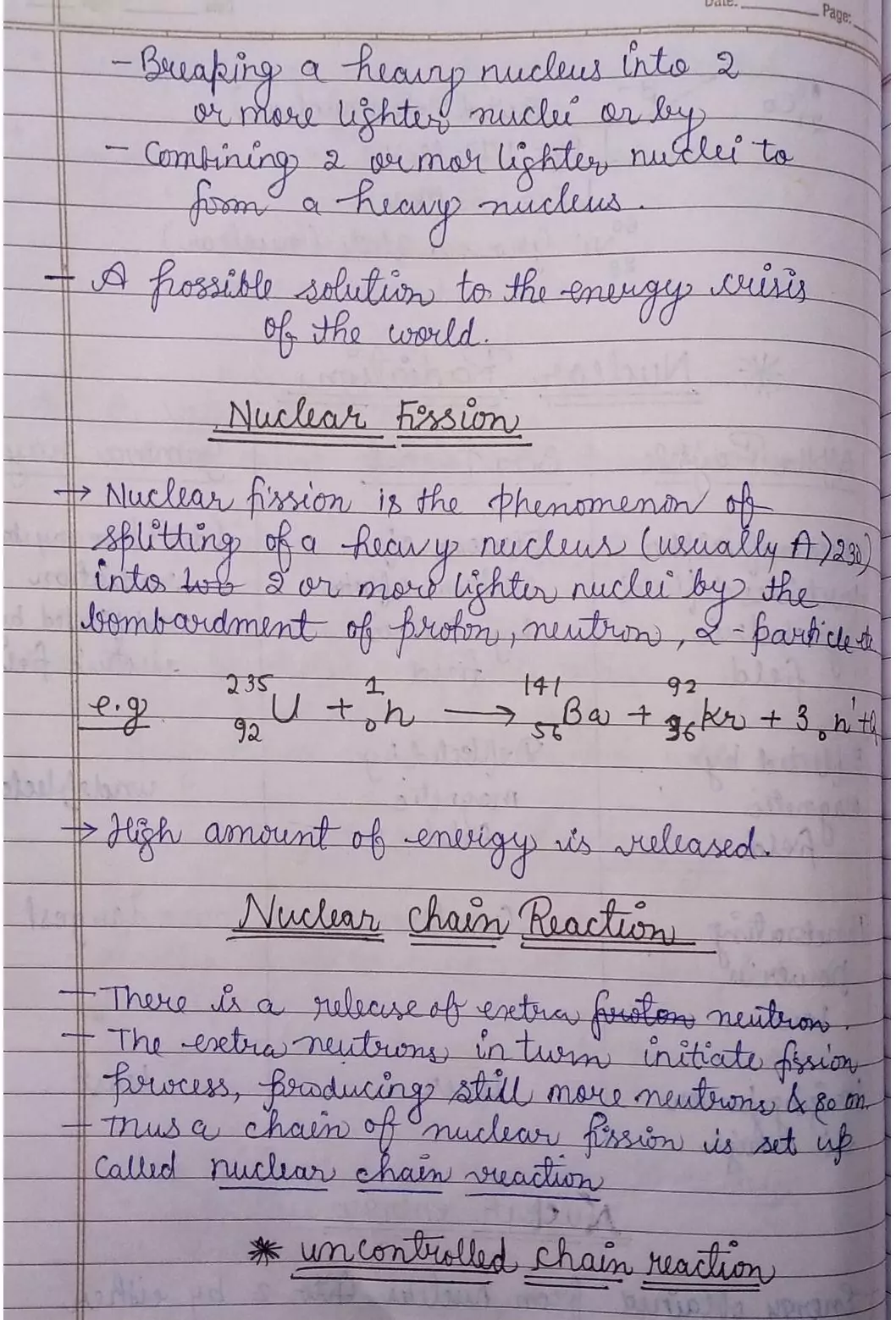 Nuclei Class 12 Physics Chapter 13 Notes (Handwritten Notes PDF Download) 16 Class 12 Physics Chapter 13 Notes 016