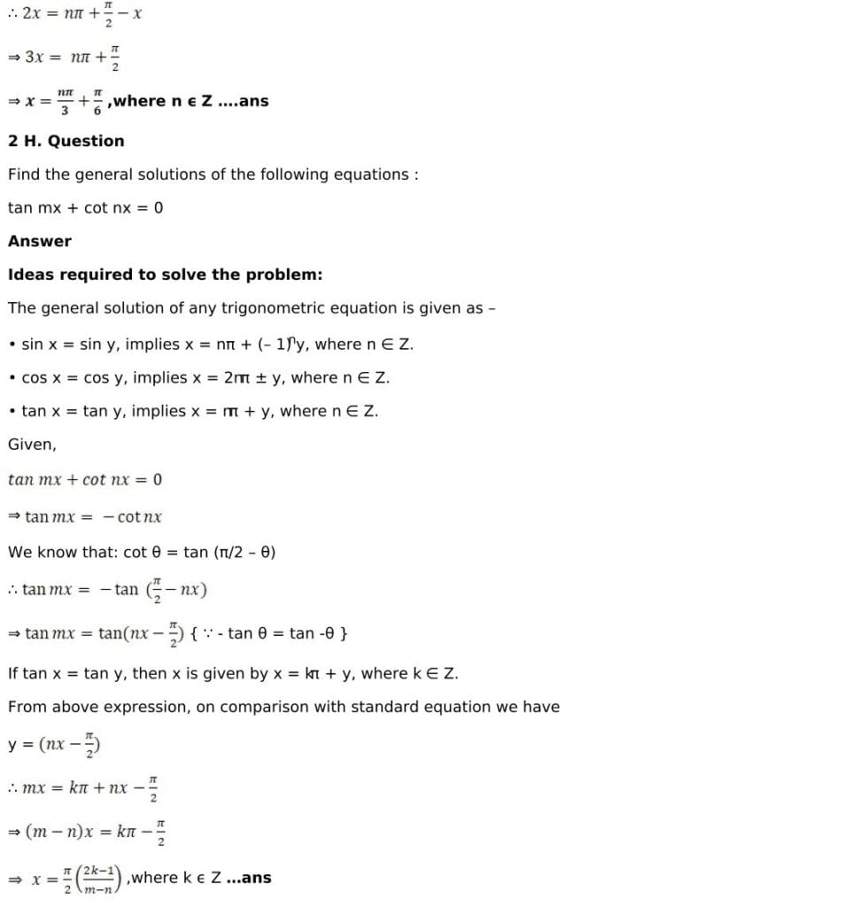 RD Sharma Solutions for Class 11 Maths Chapter 11 Trigonometric Equations 15 RD Sharma Class 11 Chapter 11 Exercise 11.1 - 15