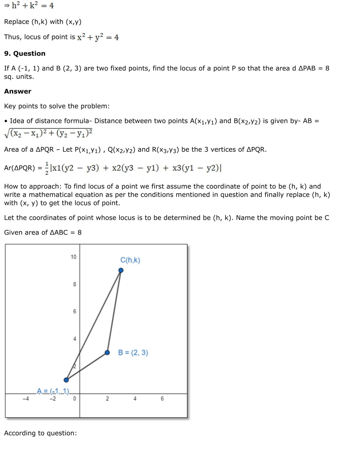 RD Sharma Solutions for Class 11 Maths Chapter 22 Brief Review of Cartesian System of Rectangular Coordinates 19 RD Sharma Chapter 22 Exercise 22.2 - 09