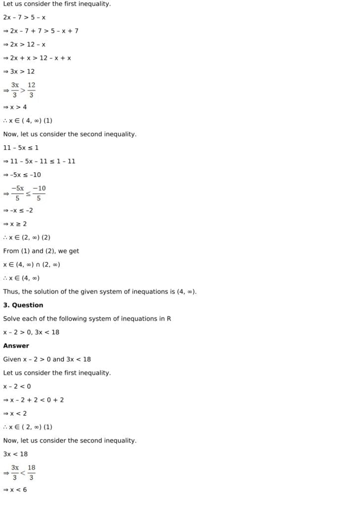 RD Sharma Solutions for Class 11 Maths Chapter 15 Linear Inequations 21 RD Sharma Chapter 15 Exercise 15.2 - 02