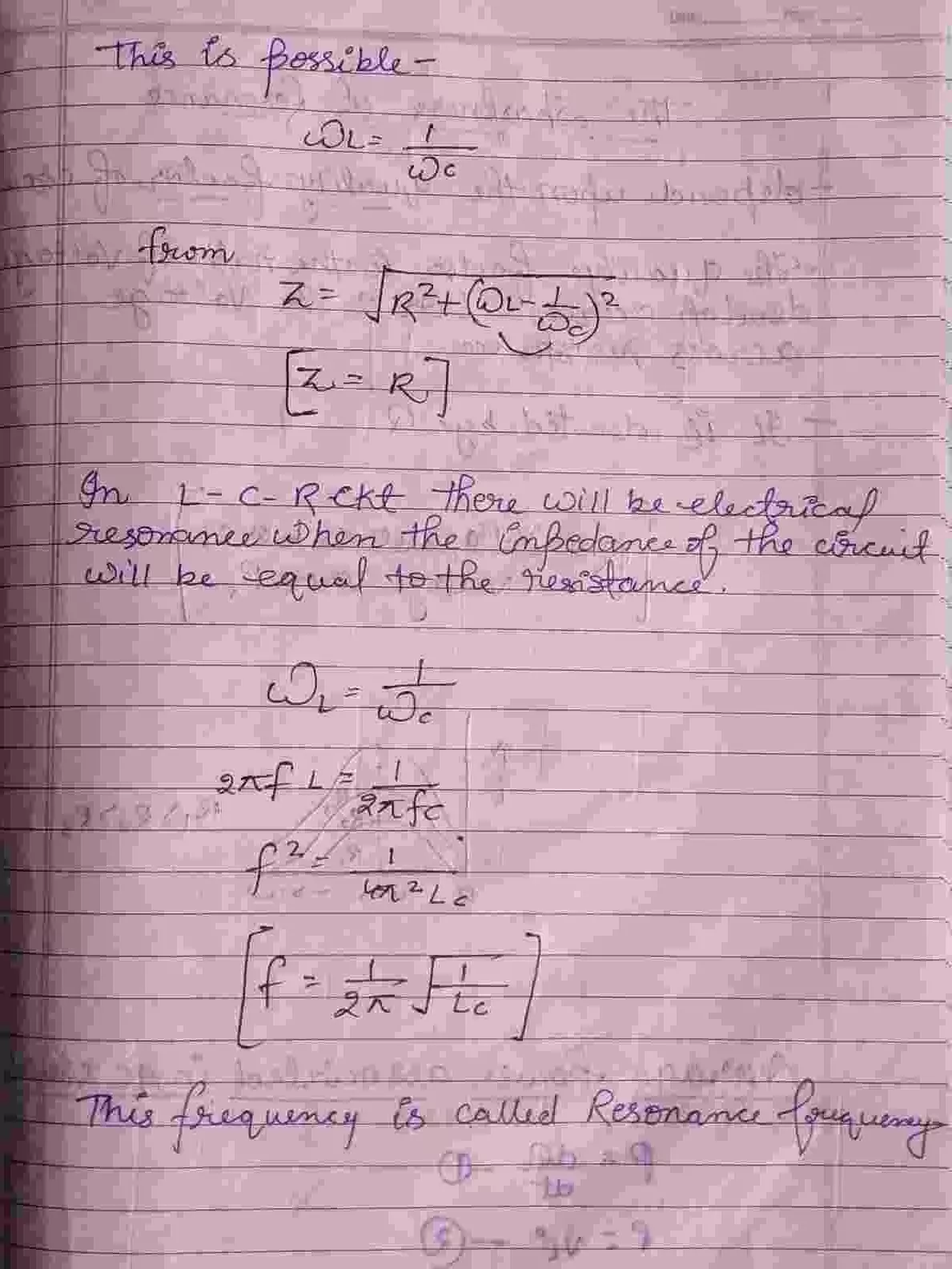 Alternating Current Class 12 Physics Chapter 7 Notes (Handwritten Notes PDF Download) 20 Class 12 Physics Chapter 7 Notes 020