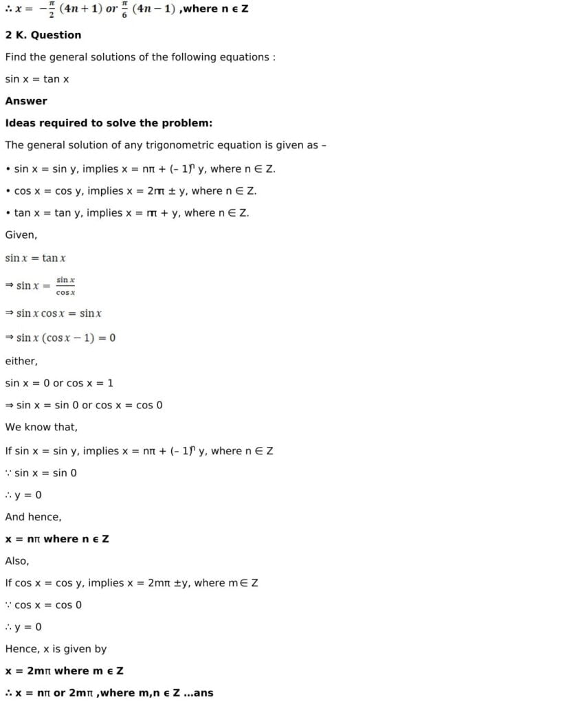 RD Sharma Solutions for Class 11 Maths Chapter 11 Trigonometric Equations 18 RD Sharma Class 11 Chapter 11 Exercise 11.1 - 18
