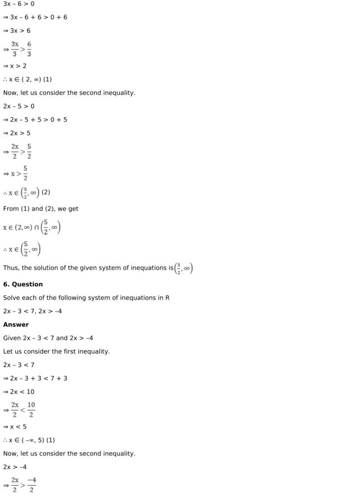 RD Sharma Solutions for Class 11 Maths Chapter 15 Linear Inequations 23 RD Sharma Chapter 15 Exercise 15.2 - 04