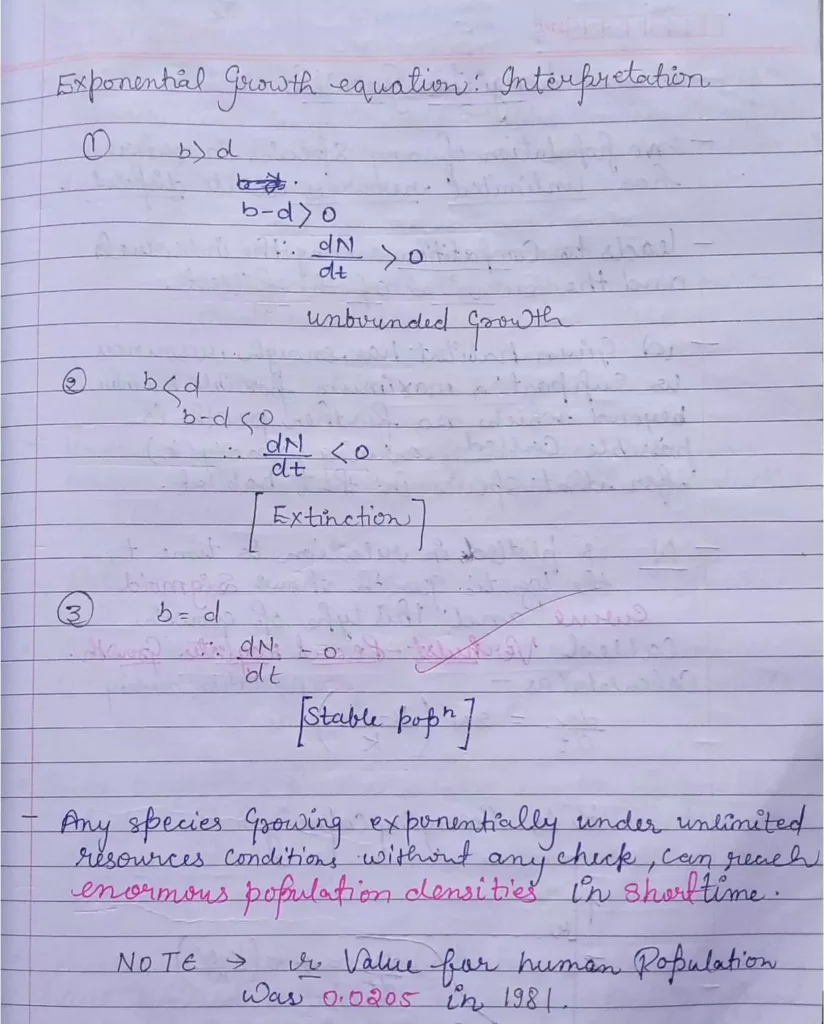 Organisms and Populations Class 12 Biology Chapter 13 Notes (Handwritten Notes PDF Download) 22 Class 12 Biology Chapter 13 Notes 022