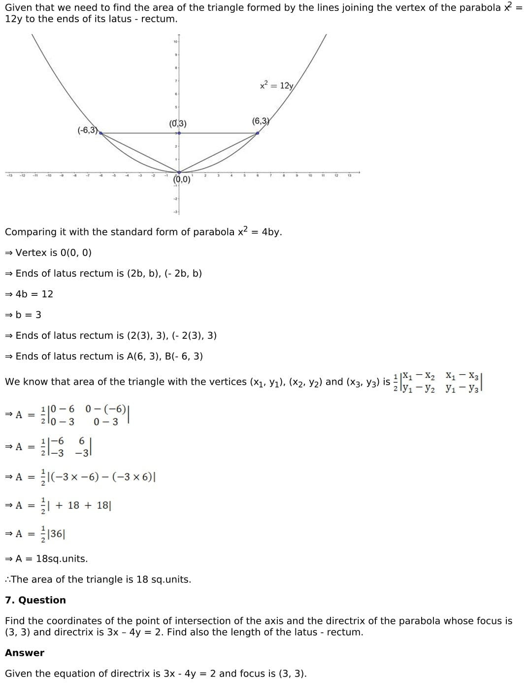 RD Sharma Solutions for Class 11 Maths Chapter 25 Parabola 22 RD Sharma Chapter 25 Exercise 25.1 - 022