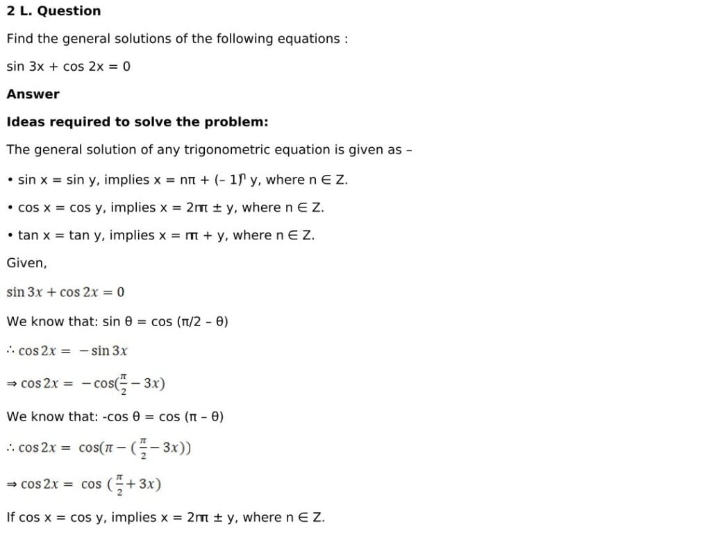 RD Sharma Solutions for Class 11 Maths Chapter 11 Trigonometric Equations 19 RD Sharma Class 11 Chapter 11 Exercise 11.1 - 19