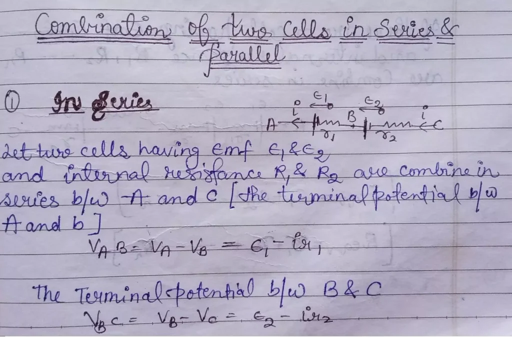 Current Electricity Class 12 Physics Chapter 3 Notes (Handwritten Notes PDF Download) 23 Class 12 Physics Chapter 3 Notes 023