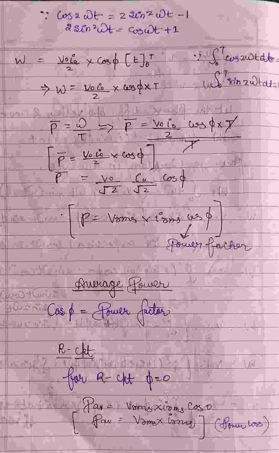 Alternating Current Class 12 Physics Chapter 7 Notes (Handwritten Notes PDF Download) 23 Class 12 Physics Chapter 7 Notes 023