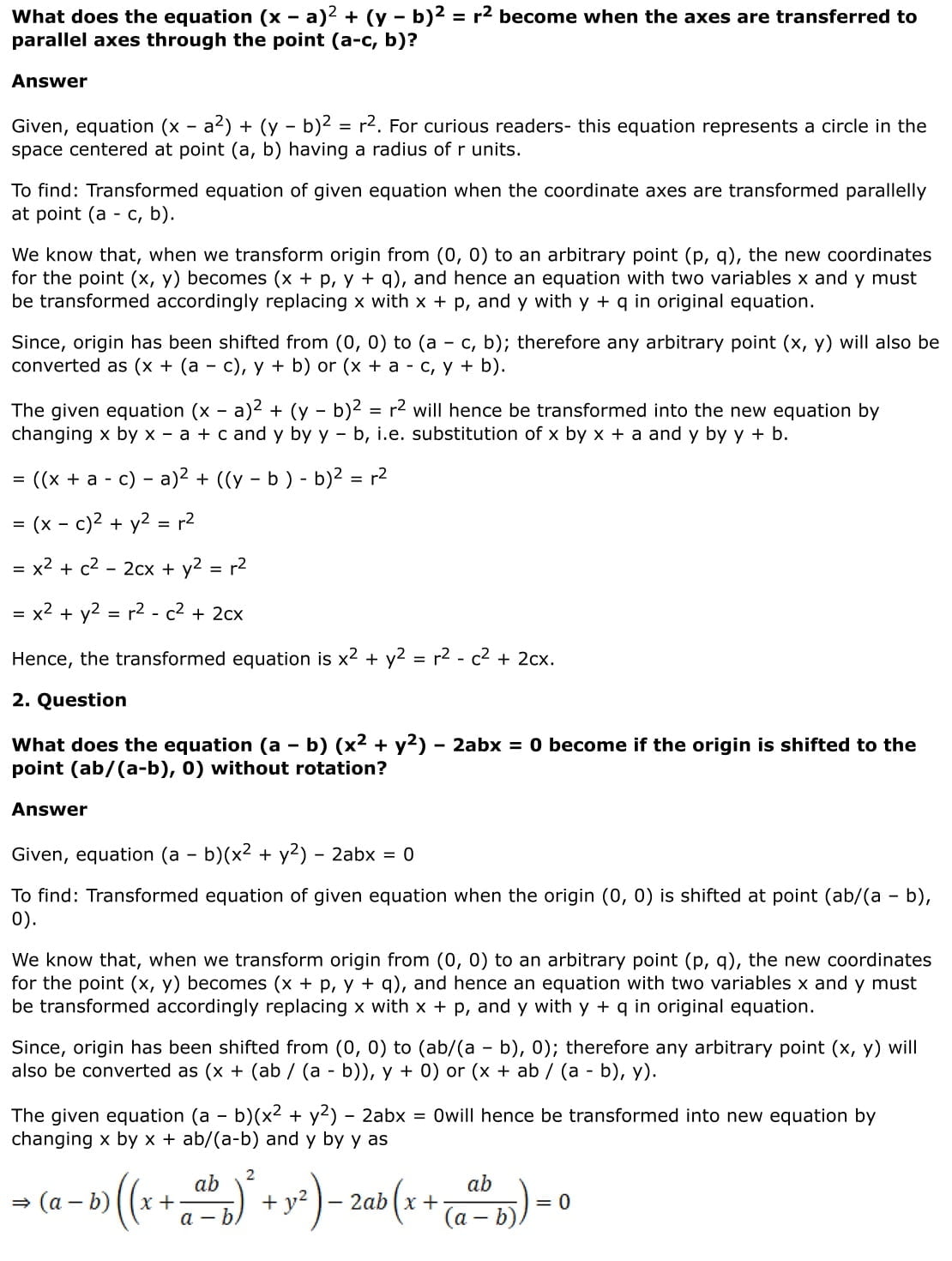 RD Sharma Solutions for Class 11 Maths Chapter 22 Brief Review of Cartesian System of Rectangular Coordinates 25 RD Sharma Chapter 22 Exercise 22.3 - 02