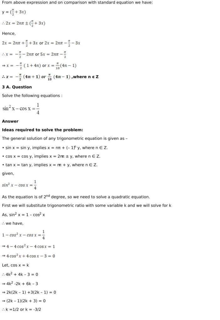 RD Sharma Solutions for Class 11 Maths Chapter 11 Trigonometric Equations 20 RD Sharma Class 11 Chapter 11 Exercise 11.1 - 20