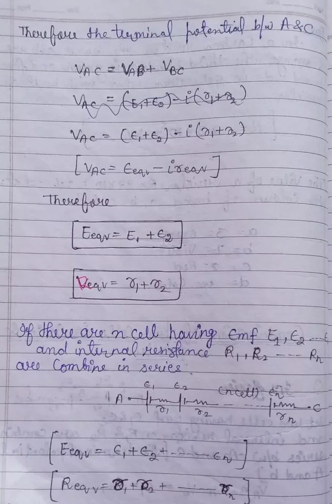 Current Electricity Class 12 Physics Chapter 3 Notes (Handwritten Notes PDF Download) 24 Class 12 Physics Chapter 3 Notes 024
