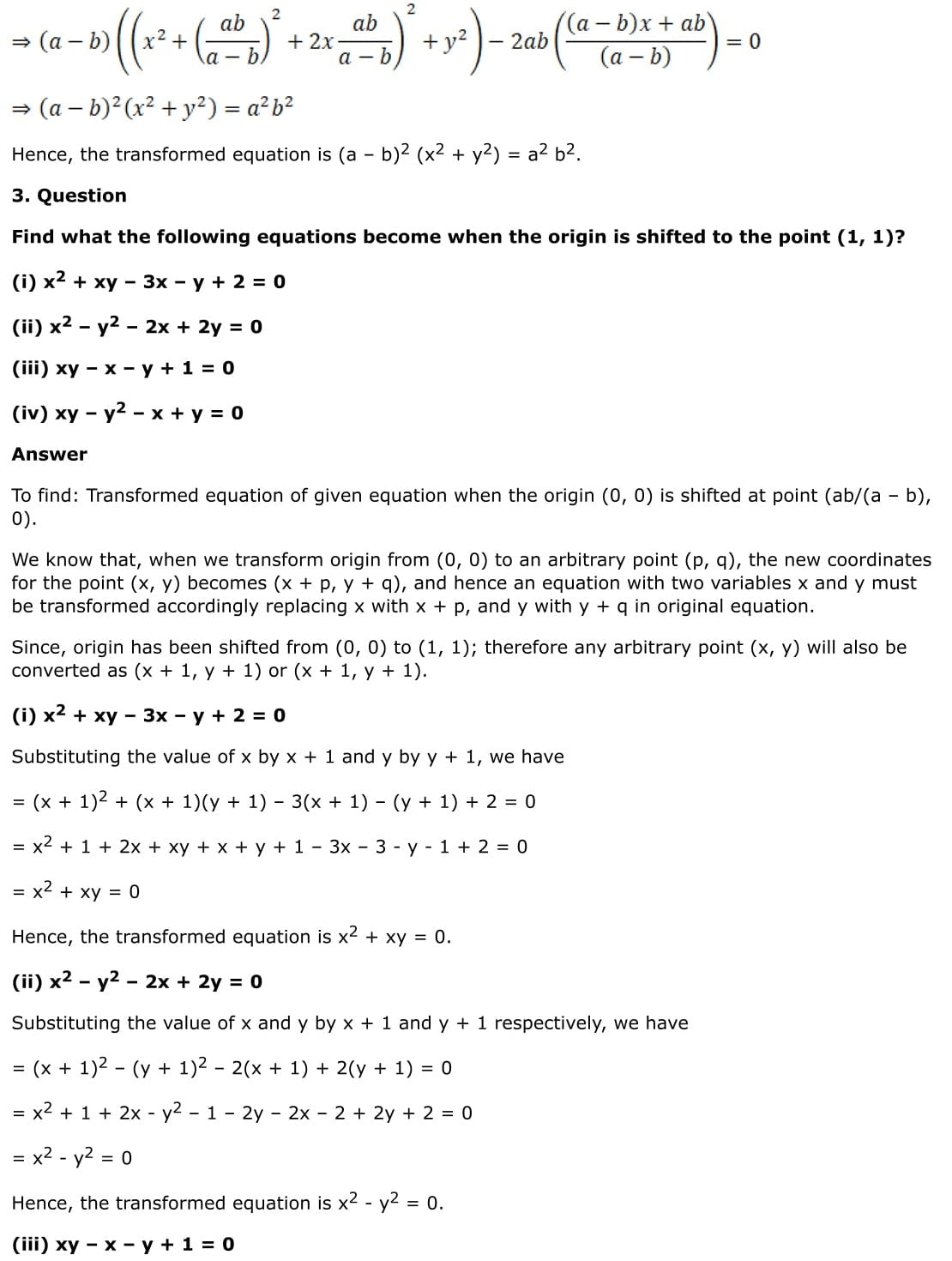 RD Sharma Solutions for Class 11 Maths Chapter 22 Brief Review of Cartesian System of Rectangular Coordinates 26 RD Sharma Chapter 22 Exercise 22.3 - 03