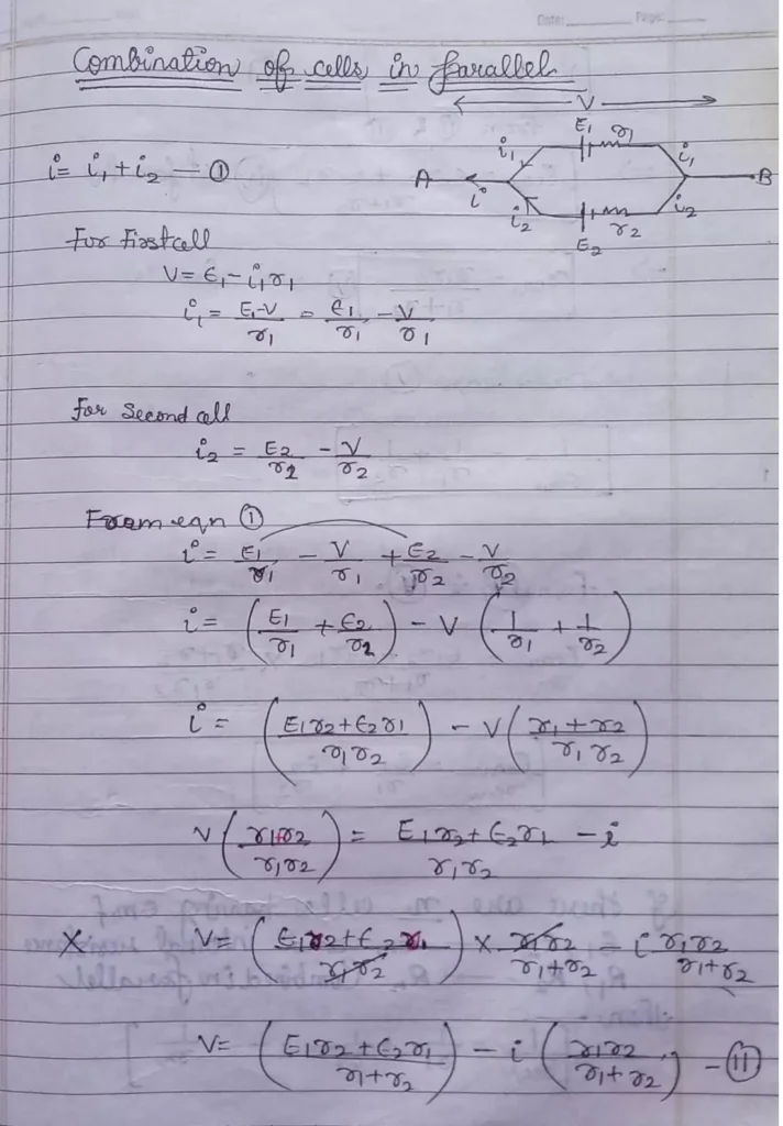 Current Electricity Class 12 Physics Chapter 3 Notes (Handwritten Notes PDF Download) 25 Class 12 Physics Chapter 3 Notes 025
