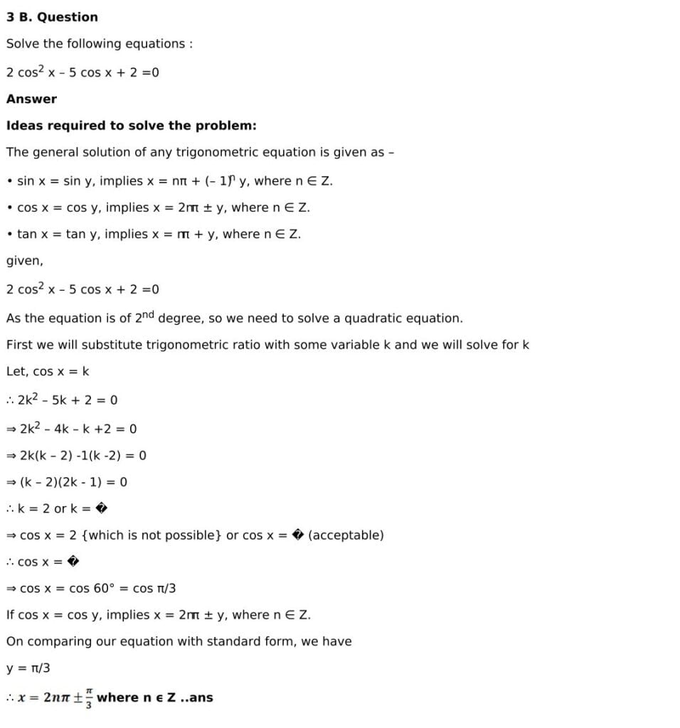 RD Sharma Solutions for Class 11 Maths Chapter 11 Trigonometric Equations 22 RD Sharma Class 11 Chapter 11 Exercise 11.1 - 22