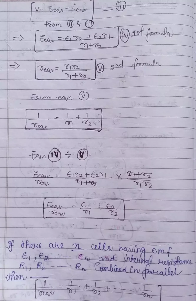 Current Electricity Class 12 Physics Chapter 3 Notes (Handwritten Notes PDF Download) 26 Class 12 Physics Chapter 3 Notes 026