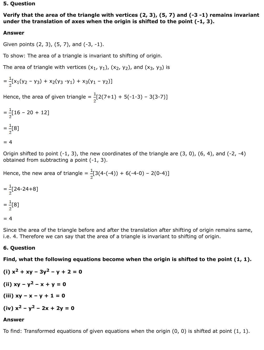 RD Sharma Solutions for Class 11 Maths Chapter 22 Brief Review of Cartesian System of Rectangular Coordinates 28 RD Sharma Chapter 22 Exercise 22.3 - 05