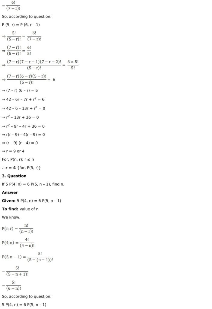RD Sharma Solutions for Class 11 Maths Chapter 16 Permutations 29 RD Sharma Chapter 16 Exercise 16.3 - 04