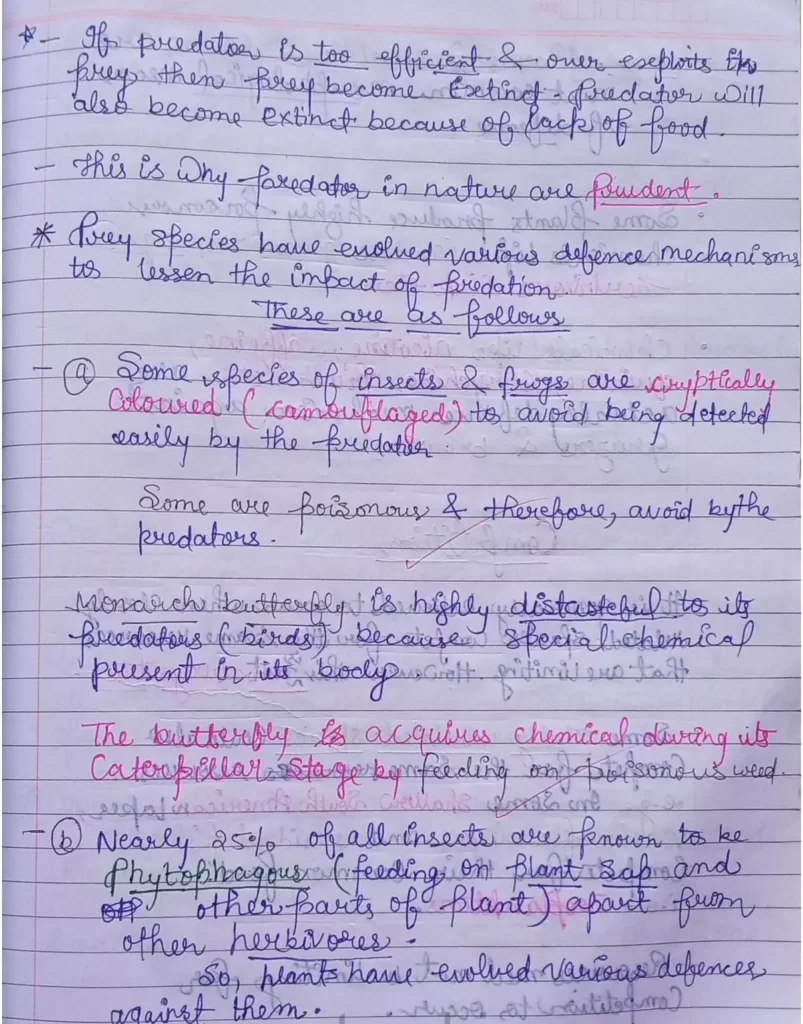Organisms and Populations Class 12 Biology Chapter 13 Notes (Handwritten Notes PDF Download) 28 Class 12 Biology Chapter 13 Notes 028