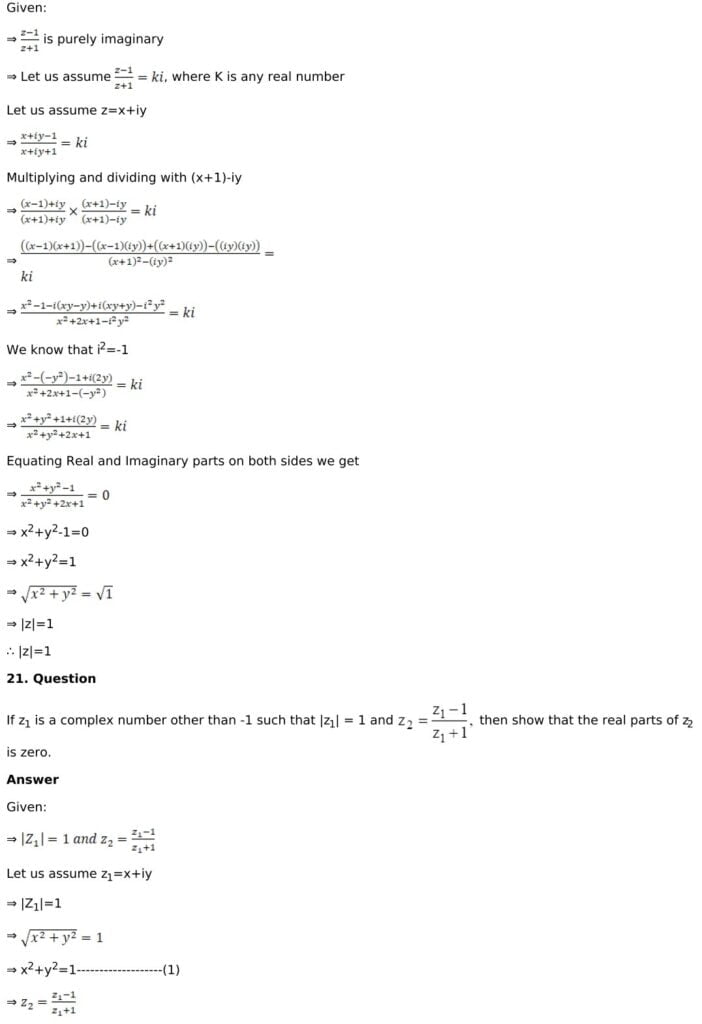 RD Sharma Solutions for Class 11 Maths Chapter 13 Complex Numbers 32 RD Sharma Chapter 13 Exercise 13.2 - 28