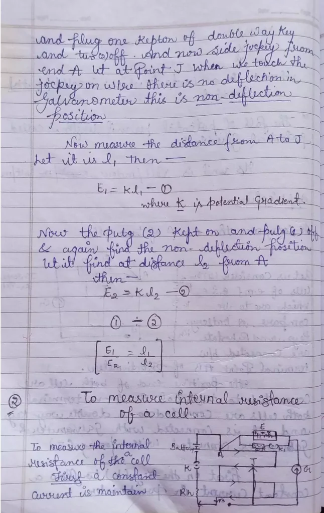 Current Electricity Class 12 Physics Chapter 3 Notes (Handwritten Notes PDF Download) 33 Class 12 Physics Chapter 3 Notes 033