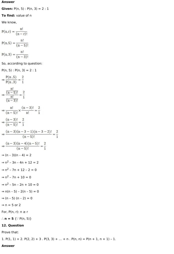 RD Sharma Solutions for Class 11 Maths Chapter 16 Permutations 36 RD Sharma Chapter 16 Exercise 16.3 - 11