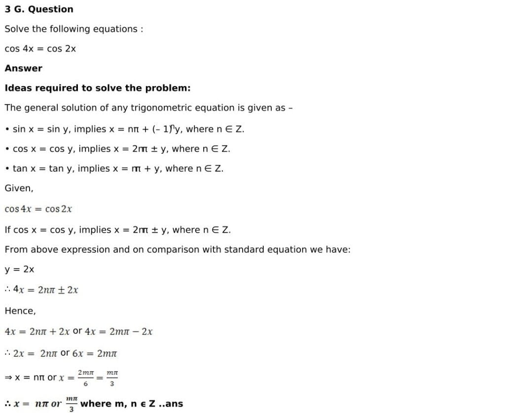 RD Sharma Solutions for Class 11 Maths Chapter 11 Trigonometric Equations 29 RD Sharma Class 11 Chapter 11 Exercise 11.1 - 29