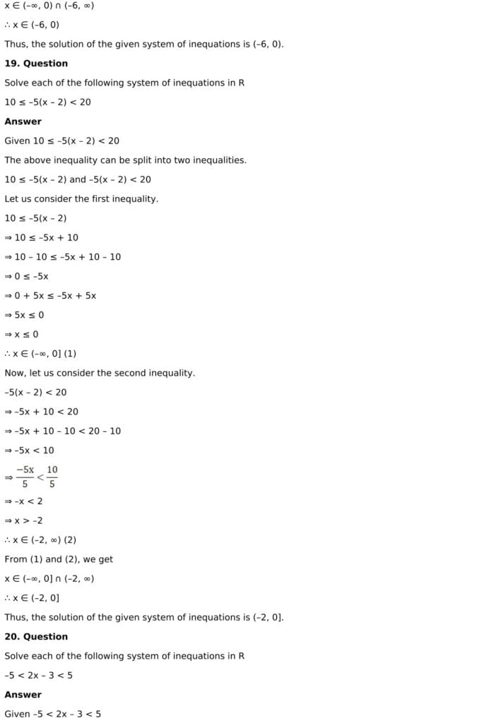 RD Sharma Solutions for Class 11 Maths Chapter 15 Linear Inequations 35 RD Sharma Chapter 15 Exercise 15.2 - 16