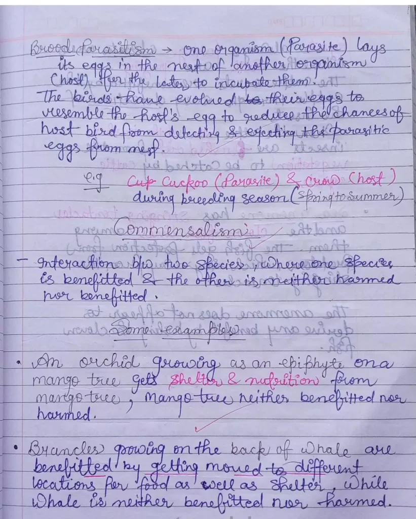 Organisms and Populations Class 12 Biology Chapter 13 Notes (Handwritten Notes PDF Download) 34 Class 12 Biology Chapter 13 Notes 034