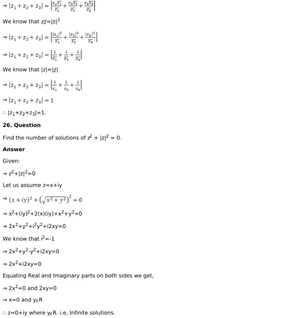 RD Sharma Solutions for Class 11 Maths Chapter 13 Complex Numbers 35 RD Sharma Chapter 13 Exercise 13.2 - 31
