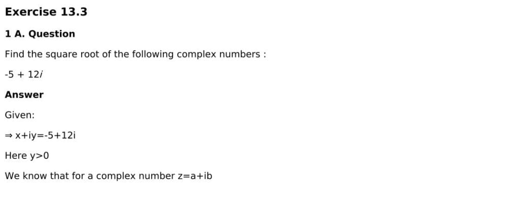 RD Sharma Solutions for Class 11 Maths Chapter 13 Complex Numbers 36 RD Sharma Chapter 13 Exercise 13.3 - 01