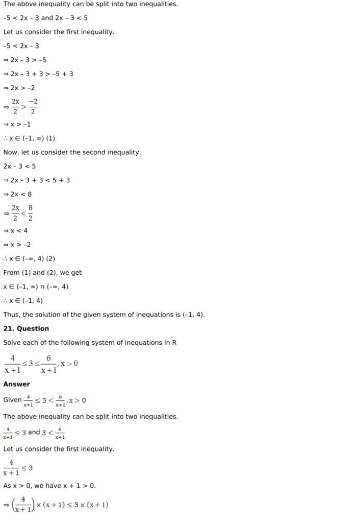 RD Sharma Solutions for Class 11 Maths Chapter 15 Linear Inequations 36 RD Sharma Chapter 15 Exercise 15.2 - 17