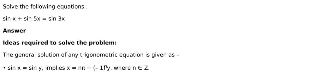 RD Sharma Solutions for Class 11 Maths Chapter 11 Trigonometric Equations 33 RD Sharma Class 11 Chapter 11 Exercise 11.1 - 33