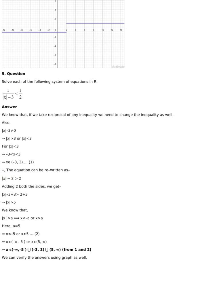 RD Sharma Solutions for Class 11 Maths Chapter 15 Linear Inequations 42 RD Sharma Chapter 15 Exercise 15.3 - 05