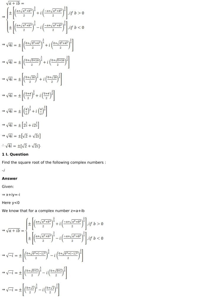 RD Sharma Solutions for Class 11 Maths Chapter 13 Complex Numbers 43 RD Sharma Chapter 13 Exercise 13.3 - 08