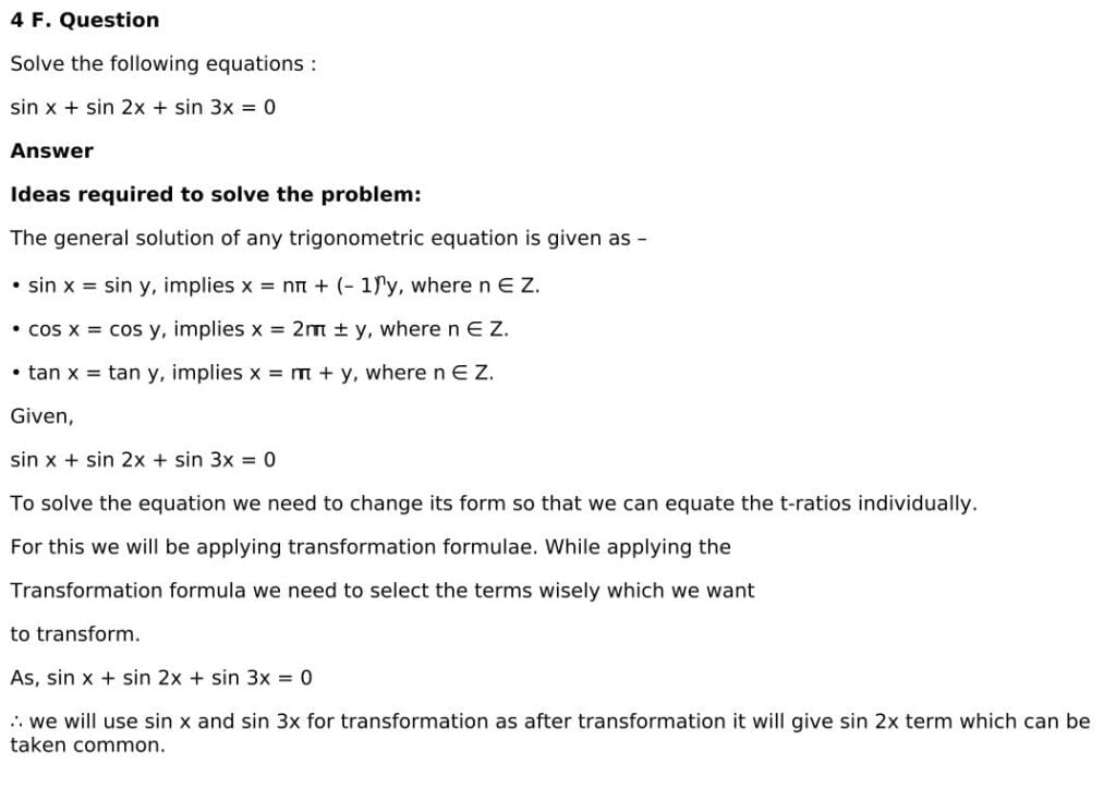 RD Sharma Solutions for Class 11 Maths Chapter 11 Trigonometric Equations 37 RD Sharma Class 11 Chapter 11 Exercise 11.1 - 37