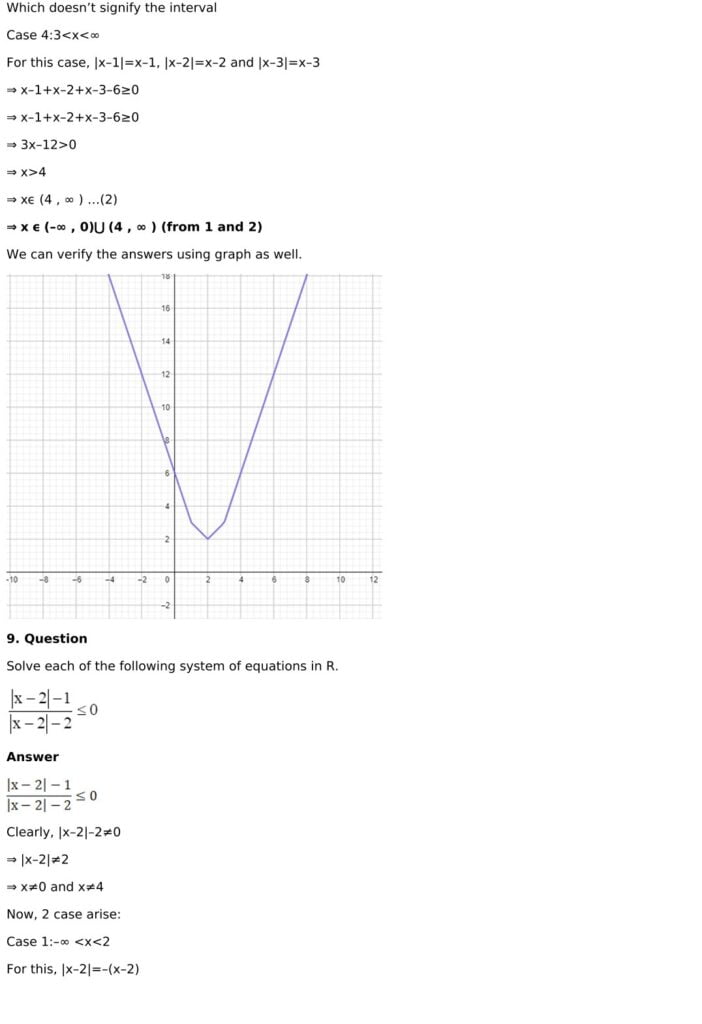 RD Sharma Solutions for Class 11 Maths Chapter 15 Linear Inequations 47 RD Sharma Chapter 15 Exercise 15.3 - 10
