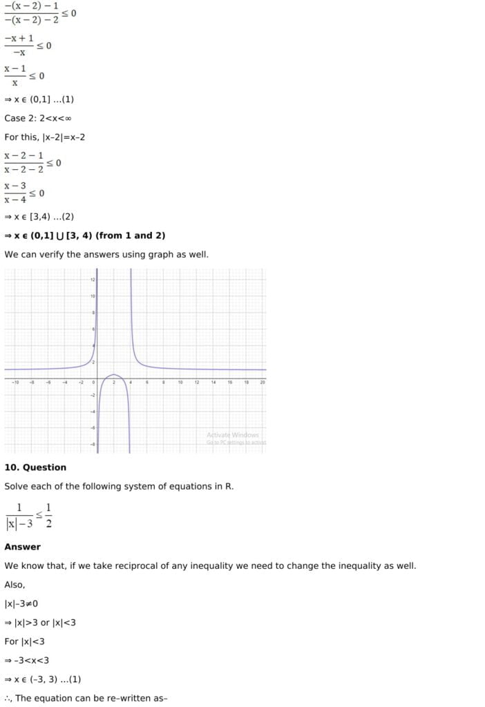 RD Sharma Solutions for Class 11 Maths Chapter 15 Linear Inequations 48 RD Sharma Chapter 15 Exercise 15.3 - 11