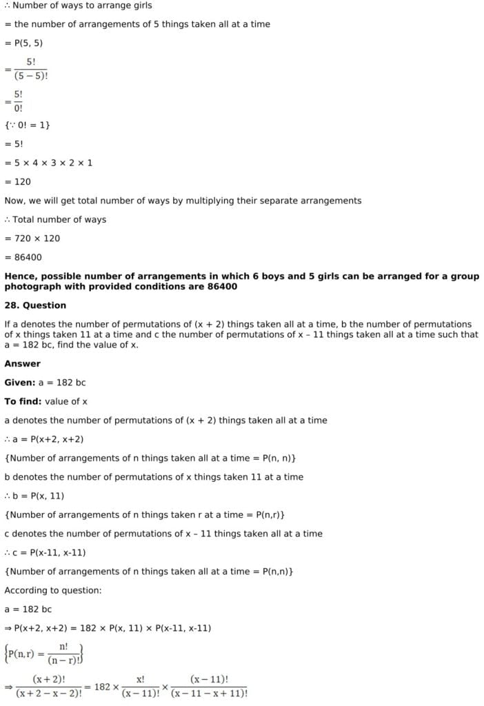 RD Sharma Solutions for Class 11 Maths Chapter 16 Permutations 48 RD Sharma Chapter 16 Exercise 16.3 - 23