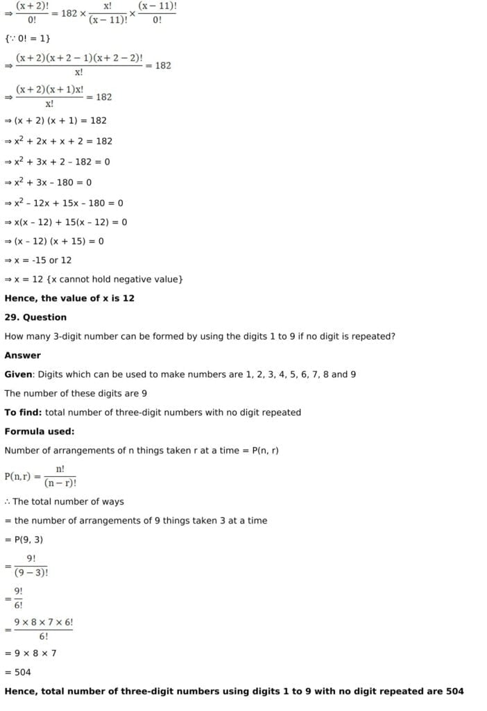 RD Sharma Solutions for Class 11 Maths Chapter 16 Permutations 49 RD Sharma Chapter 16 Exercise 16.3 - 24