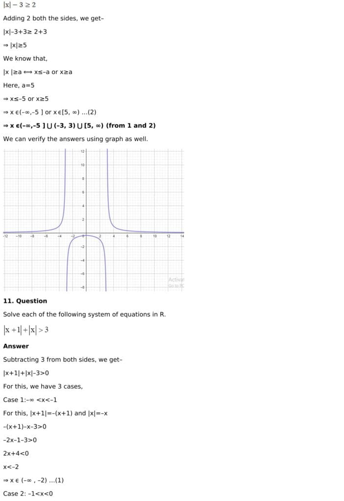 RD Sharma Solutions for Class 11 Maths Chapter 15 Linear Inequations 49 RD Sharma Chapter 15 Exercise 15.3 - 12