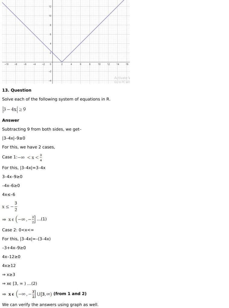 RD Sharma Solutions for Class 11 Maths Chapter 15 Linear Inequations 51 RD Sharma Chapter 15 Exercise 15.3 - 14